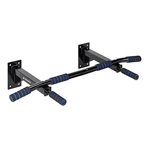 Navaris Barra dominada de Pared - Barra de tracción para Hacer Abdominales dominadas Flexiones calistenia Fitness - Accesorio para Gimnasio en casa