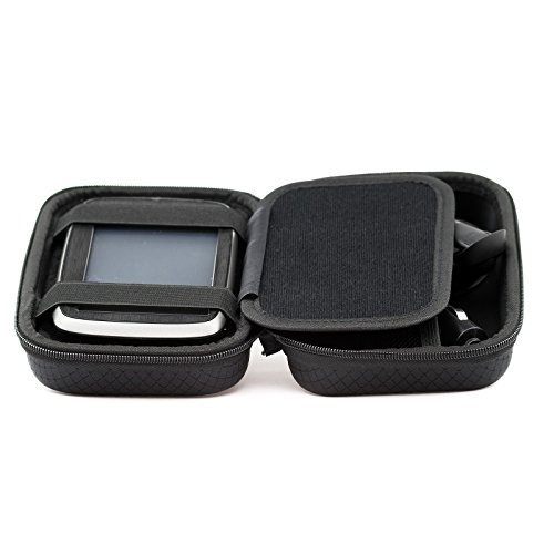 Negro Funda Duro Para TomTom Rider 500 550 450 420 42 410 400 Rider 40 GPS Sat Nav Con Asa y Compartimentos Para Accesorios