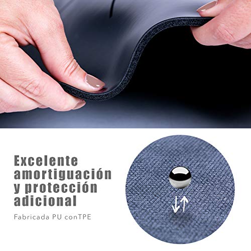 NEWPOWER - Esterilla Yoga Antideslizante Ecológica, Fabricada en PU con TPE, Larga(183cm), Ancha(61cm) y Gruesa(6mm). Colchoneta Yoga con Sist. de Línea del Cuerpo y Textura Doble Cara. Hot Yoga Mat