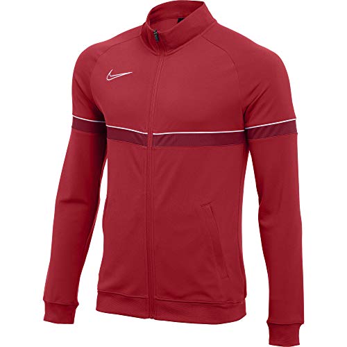 NIKE Dri-fit Academy 21 - Chaqueta Deportiva para Hombre, Hombre, Chaqueta Deportiva, CW6113, University Rojo/Blanco/Gym Rojo/Blanco, L