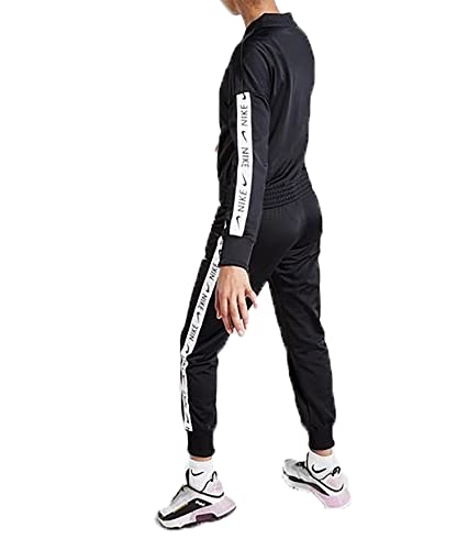 NIKE G NSW TRK Suit Tricot Tracksuit, Niñas, Black/White, S