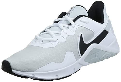 Nike Legend Essential 2, Zapatillas de Gimnasio Hombre, Gris Pure Platinum Black White, 44 EU