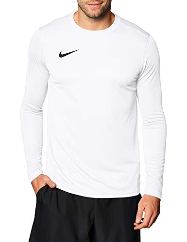 NIKE M NK Dry Park VII JSY LS Camiseta de Manga Larga, Hombre, White/Black