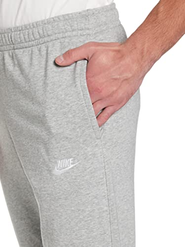 NIKE M NSW Club Jggr Ft Pantalones de Deporte, Hombre, dk Grey Heather/Matte Silver/White, L