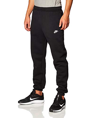 NIKE M NSW Club Pant CF BB Pantalones de Deporte, Hombre, Black/Black/(White), L