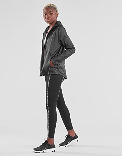 NIKE W NK Essential Jacket, Black/Reflective silv, 2XL Women's