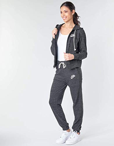 NIKE W NSW Gym VNTG Hoodie FZ Sudadera, Mujer, Black/Sail, XS