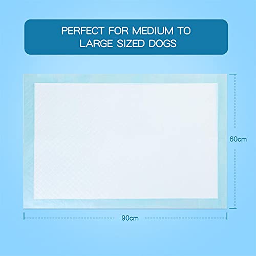 Nobleza - 100 x Empapadores Perros Alfombrilla Higiénica de Entrenamiento para Perros con Pegatinas de Cinta Adhesiva. Ultraabsorbente 60cm*60cm.