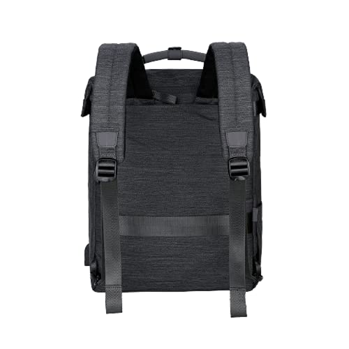 Nordace Comino - Mochila de transporte (18 L, compartimento para portátil, conexión USB, RFID, resistente al agua, 1,09 kg), Negro