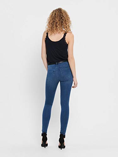 ONLY Onlroyal High Waist Skinny Jeans Vaqueros, Medium Blue Denim, S / 30L para Mujer