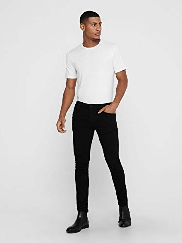 Only & Sons Onsloom Dcc 0448 Noos Vaqueros Slim, Negro (Black Denim Black Denim), W32/L32 para Hombre