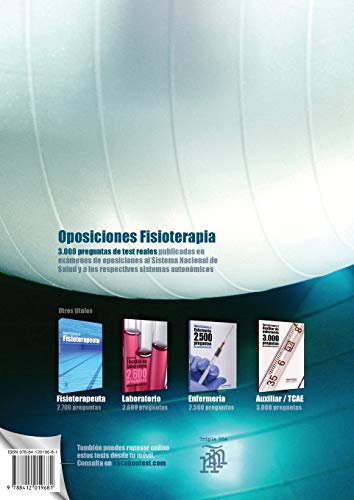 Oposiciones Fisioterapia: 3.000 preguntas de examen tipo test (Colección Sanitest)