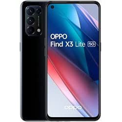 OPPO Find X3 Lite 5G - Pantalla 6,43" (AMOLED 90 Hz, 8GB + 128GB, Snapdragon 765G, 4300 mAh, carga rápida 65W. Cuádruple cámara 64MP + 8MP + 2MP + 2MP, ) Negro [Versión ES/PT]