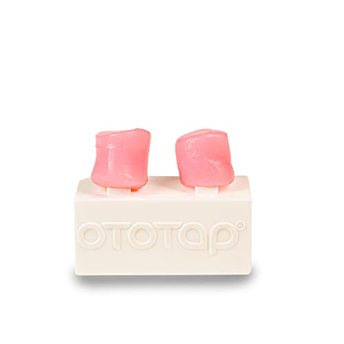 Ototap Tapones Para Oídos De Silicona Moldeables,Aislantes,Cómodos Y Reutilizables.Especiales Para Natación O Protección Contra Agua O Ruidos Fuertes.Con Estuche De Viaje, color Rosa,6 Unidades