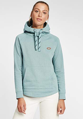 Oxmo Amina Sudadera con Capucha Suéter Hoodie para Mujer, tamaño:S, Color:Smoke Blue Melange (1744121)