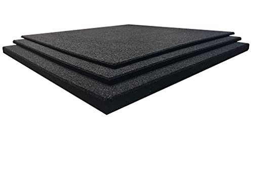 Pack loseta de caucho para gimnasio 100 x 100 cm, losetas de caucho maciza para gym, suelo gimnasio, pavimento entrenamiento, suelo caucho (1 unidad (1 m²), Espesor 20 mm)