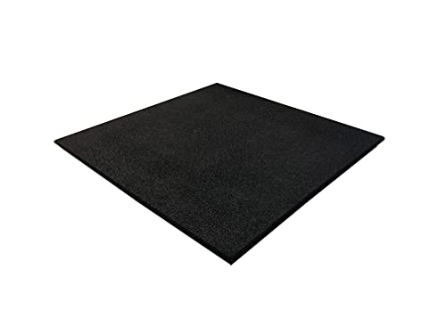 Pack loseta de caucho para gimnasio 100 x 100 cm, losetas de caucho maciza para gym, suelo gimnasio, pavimento entrenamiento, suelo caucho (1 unidad (1 m²), Espesor 20 mm)