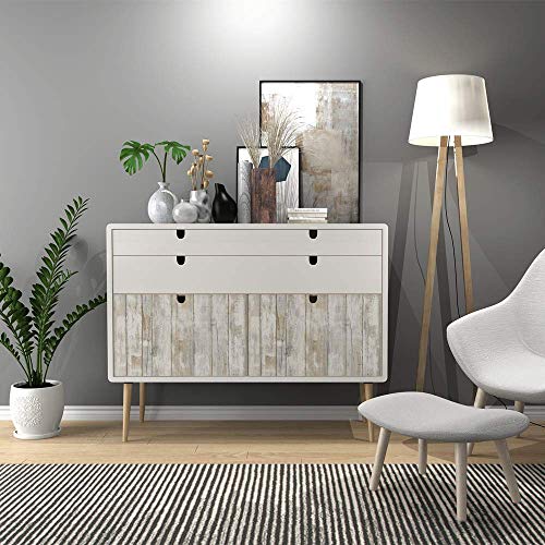 Papel Adhesivo para Muebles Pared Puerta Vinilo Madera Decoración Papel Tapiz Autoadhesivo 60x300 cm