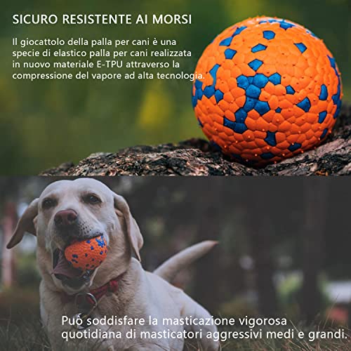 Pelotas para Perros para masticadores agresivos, Pelota para Perros Hinchable Indestructible, Liviana y Flotante, Pelota para Masticar Duradera para Perros Grandes y medianos para Buscar y Jugar.