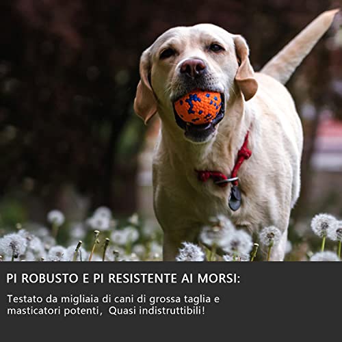 Pelotas para Perros para masticadores agresivos, Pelota para Perros Hinchable Indestructible, Liviana y Flotante, Pelota para Masticar Duradera para Perros Grandes y medianos para Buscar y Jugar.