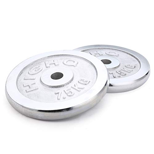 Pesas de Disco Discos de Pesas para Musculación Placa de elevación 28 mm Peso Gimnasio Olímpico de apertura Placas electrochapada parachoques Peso Barra mancuernas Placas masculino Discos de Pesas Fit