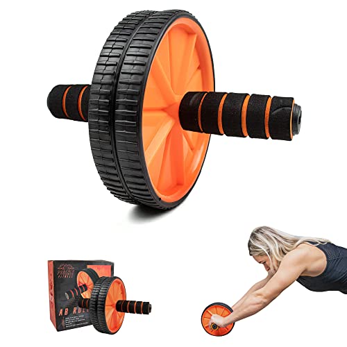 Phoenix Fitness Ab Roller - Abdominales Para Ejercicios De Fitness Para El Hogar y El Gimnasio - Mangos De Espuma Para Entrenamiento De Abdominales