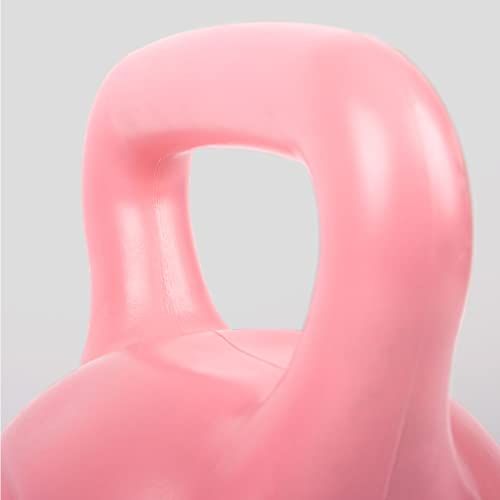 Phoenix Fitness - RY1424 - Fuerza Máxima Y Peso Kettlebell Ejercicio Vinilo para Entrenamiento Cardiovascular En Casa Ejercicio De Gimnasio 10kg, Rosa