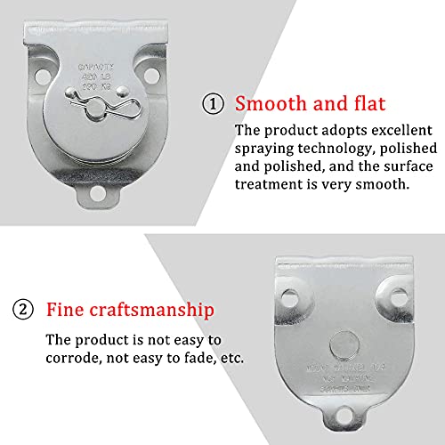 Polea de Cuerda De Alambre Poleas de Acero Inoxidable 2 Piezas Con Polea con Rodamiento De Bolas Polea úNica Bloque Puede Soportar 190 Kg Utilizado en Gimnasio, Yate，Deportes Al Aire Libre etc