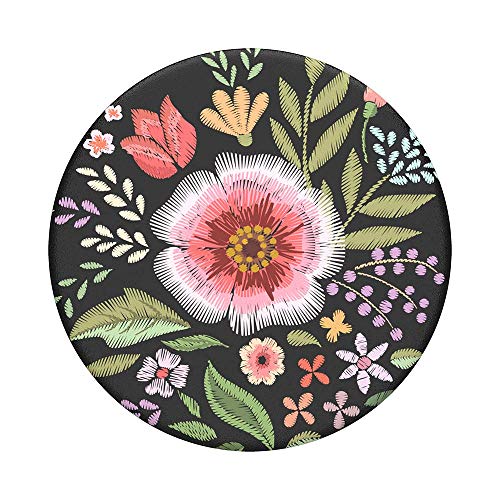 PopSockets PopGrip - Soporte y Agarre para Teléfonos Móviles y Tabletas con un Top Intercambiable - Flower Flair