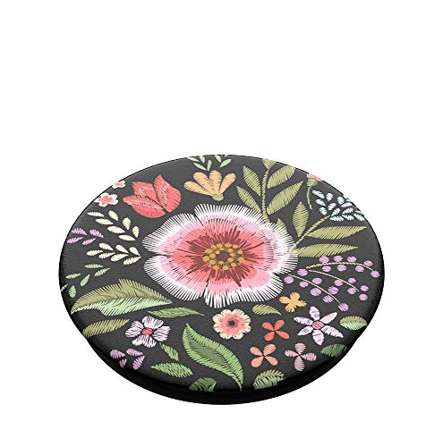 PopSockets PopGrip - Soporte y Agarre para Teléfonos Móviles y Tabletas con un Top Intercambiable - Flower Flair