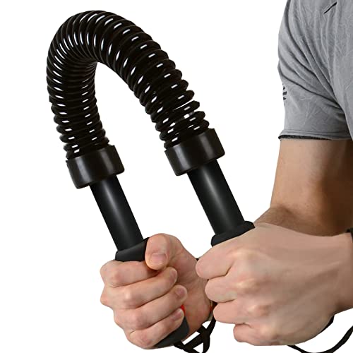 Power Twister - Resistencia 20/30/40/50kg - Barra de Fuerza para Ejercicios de Fitness y Entrenamiento de Pecho y Brazos en Casa, Expansor Muscular de Pectoral, Barra de Torsión para Pectorales (20kg)