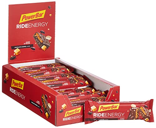 PowerBar Ride Energy Chocolate Caramel 18x55g - Barra de Proteínas de Carbohidratos + Magnesio