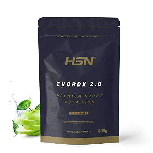 Pre Entreno Potente de HSN Evordx 2.0 | Sabor Manzana 500 gr = 24 Tomas por Envase | 100% Vegano Pre-Workout Sin Azúcar con 300 mg de Cafeína, Aminoácidos, Creatina Creapure, Óxido Nítrico