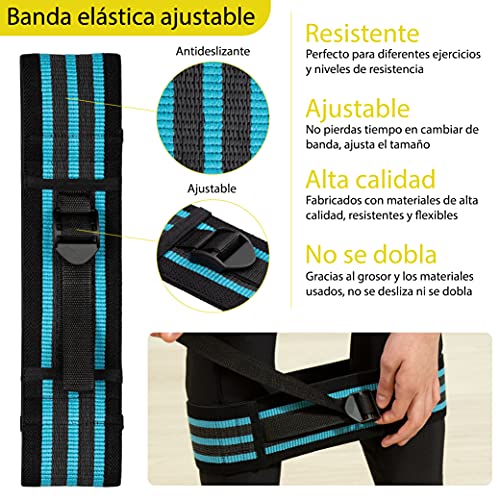 Profit Gomas Elásticas Fitness Musculación – Deporte en casa, Set de Ejercicio de Bandas de Resistencia, para Hombre y Mujer, Kit de Cintas elásticas, Entrenamiento y Gimnasio en casa.