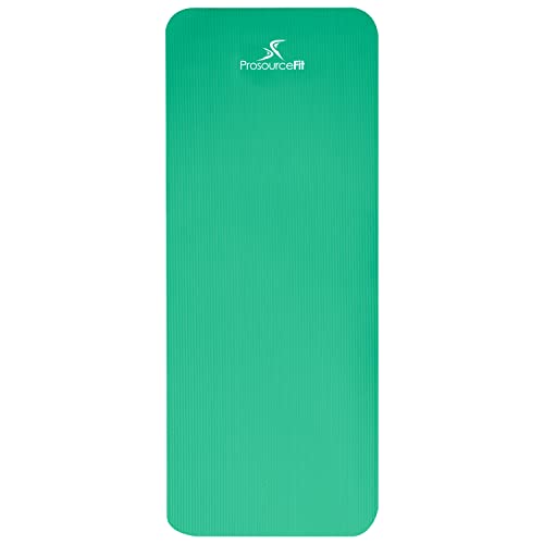 ProsourceFit - Alfombra Extra Gruesa para Yoga y Pilates, Verde, 2.5 cm grosor