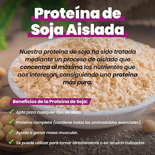 Proteína de Soja Aislada de HSN | Vegan Protein | Proteína Vegana con Stevia | Soy Protein Isolate | Sin Gluten, Sin Colesterol, Sin OMG, Sin Azúcar, Sin Lactosa, Sabor Chocolate, 2 Kg