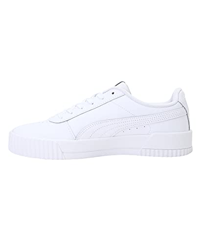 PUMA Carina L, Zapatillas Bajas, para Mujer, Blanco (Puma White-Puma White-Puma Silver), 38 EU