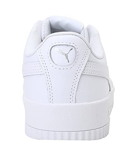 PUMA Carina L, Zapatillas Bajas, para Mujer, Blanco (Puma White-Puma White-Puma Silver), 41 EU