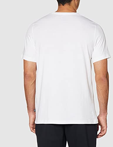 PUMA ESS Logo tee Camiseta, Hombre, Blanco, L