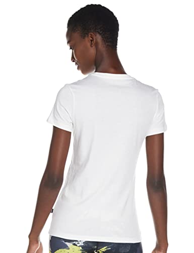 PUMA ESS Logo tee T-Shirt, Mujer, Puma White, XL