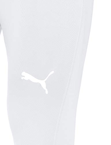 PUMA Liga Baselayer Long Tight Pants, Hombre, White, M