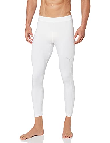 PUMA Liga Baselayer Long Tight Pants, Hombre, White, M