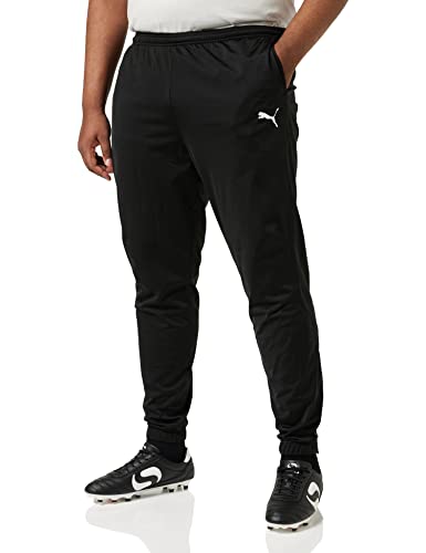 PUMA Liga Sideline Poly Core Pantalón, Hombre, Negro (Negro/Blanco), M