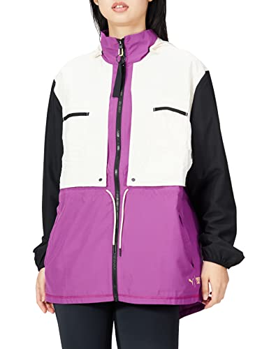 PUMA Train First Mile Woven Jacket Chaqueta de Entrenamiento, Mujer, Byzantium/Multi, M