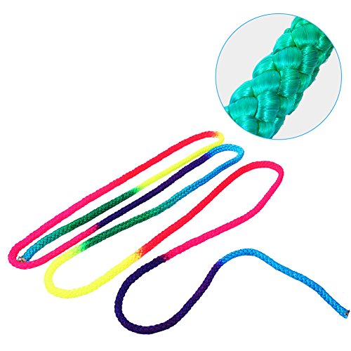 PUSOKEI Cuerda de Gimnasia rítmica de Color, Nylon Cuerda sólida de Entrenamiento de Artes de competición, Cuerda sólida de Entrenamiento de Arte de competición, Gimnasia de Cuerda