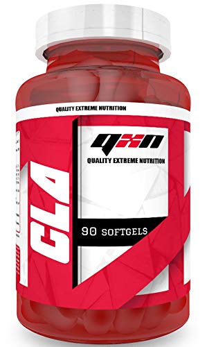 QXN New CLA 90 Cápsulas Softgels | Suplemento Quemagrasas con Ácido Linoleico Conjugado, Favorece Crecimiento Masa Muscular, Efecto Antioxidante, Reduce Colesterol