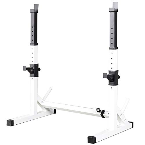 Rack Sentadillas Multifuncional Soporte para Mancuernas Rack Soporte Barra Press Banca Pesas Equipos de Ejercicios Acero Carga MAX.250 kg Regulable Soporte Almacenamiento