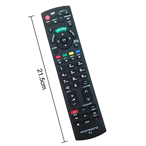 Reemplazo Mando para Panasonic TV N2QAYB000752 Universal Mando a Distancia - para Panasonic TX-TX-L32G20E L37G20E TX-TX-P42GW20 P42G20E TX-TX-L42G20E P46G20E