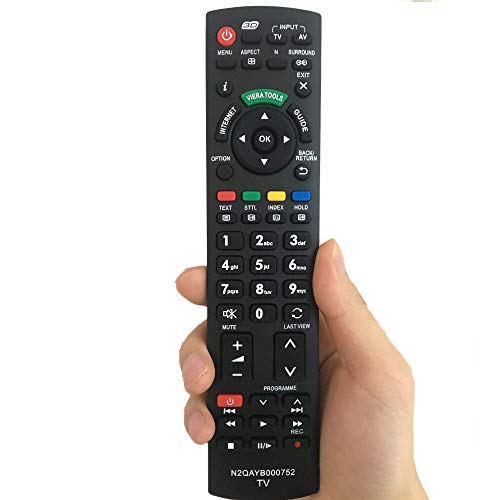 Reemplazo Mando para Panasonic TV N2QAYB000752 Universal Mando a Distancia - para Panasonic TX-TX-L32G20E L37G20E TX-TX-P42GW20 P42G20E TX-TX-L42G20E P46G20E