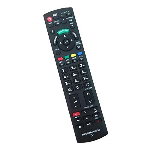 Reemplazo Mando para Panasonic TV N2QAYB000752 Universal Mando a Distancia - para Panasonic TX-TX-L32G20E L37G20E TX-TX-P42GW20 P42G20E TX-TX-L42G20E P46G20E